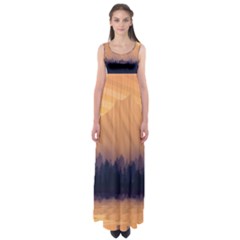 Landscape Nature Mountains Sky Empire Waist Maxi Dress by Pakrebo