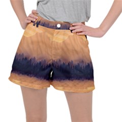 Landscape Nature Mountains Sky Stretch Ripstop Shorts