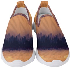 Landscape Nature Mountains Sky Kids  Slip On Sneakers