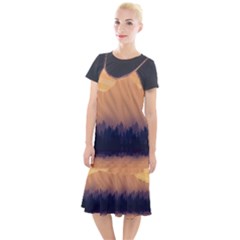 Landscape Nature Mountains Sky Camis Fishtail Dress