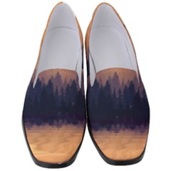 Landscape Nature Mountains Sky Women s Classic Loafer Heels