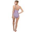 Default Texture Tissue Seamless High Neck One Piece Swimsuit View2