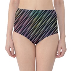 Pattern Abstract Desktop Fabric Classic High-waist Bikini Bottoms by Pakrebo