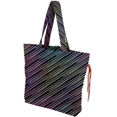 Pattern Abstract Desktop Fabric Drawstring Tote Bag