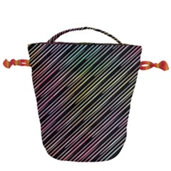 Pattern Abstract Desktop Fabric Drawstring Bucket Bag