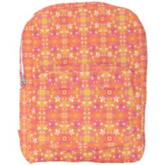 Desktop Pattern Abstract Orange Full Print Backpack by Pakrebo