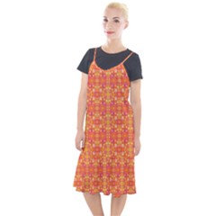 Desktop Pattern Abstract Orange Camis Fishtail Dress