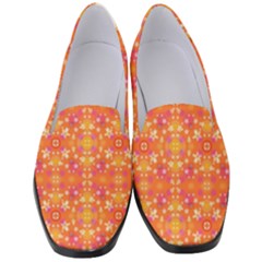 Desktop Pattern Abstract Orange Women s Classic Loafer Heels