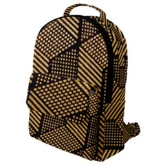 Cubes Light Geometry Shines Flap Pocket Backpack (small)