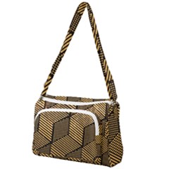 Cubes Light Geometry Shines Front Pocket Crossbody Bag