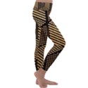 Cubes Light Geometry Shines Kids  Lightweight Velour Classic Yoga Leggings View3