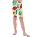 Watermelon Leaves Strawberry Kids  Mid Length Swim Shorts View1