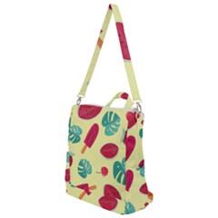 Watermelon Leaves Strawberry Crossbody Backpack by Pakrebo