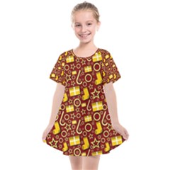 Paper Tissue Wrapping Kids  Smock Dress