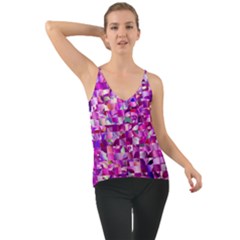 Colorful Geometric Pattern Chiffon Cami by RedPanda