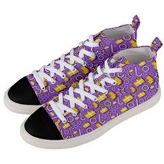 Paper Tissue Wrapping Men s Mid-top Canvas Sneakers