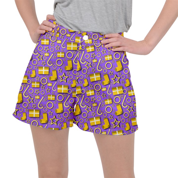 Paper Tissue Wrapping Stretch Ripstop Shorts