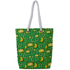 Paper Tissue Wrapping Full Print Rope Handle Tote (small)