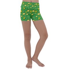 Paper Tissue Wrapping Kids  Lightweight Velour Yoga Shorts