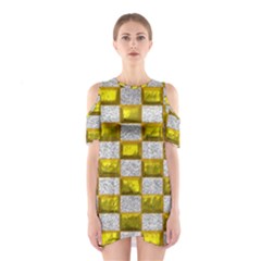 Pattern Desktop Square Wallpaper Shoulder Cutout One Piece Dress by Pakrebo