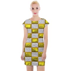 Pattern Desktop Square Wallpaper Cap Sleeve Bodycon Dress