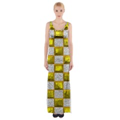 Pattern Desktop Square Wallpaper Maxi Thigh Split Dress by Pakrebo