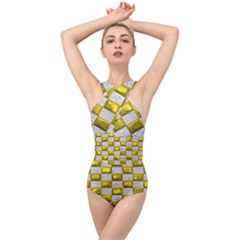 Pattern Desktop Square Wallpaper Cross Front Low Back Swimsuit