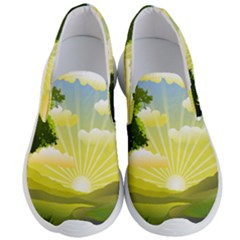 Wallpaper Background Landscape Men s Lightweight Slip Ons