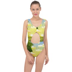 Wallpaper Background Landscape Center Cut Out Swimsuit