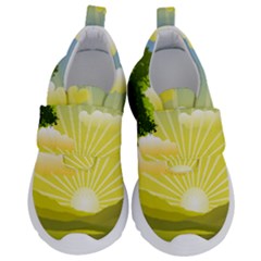 Wallpaper Background Landscape Kids  Velcro No Lace Shoes