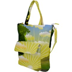 Wallpaper Background Landscape Shoulder Tote Bag