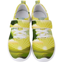 Wallpaper Background Landscape Men s Velcro Strap Shoes