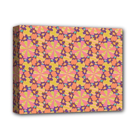 Pattern Decoration Abstract Flower Deluxe Canvas 14  X 11  (stretched) by Pakrebo