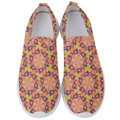 Pattern Decoration Abstract Flower Men s Slip On Sneakers