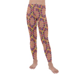 Pattern Decoration Abstract Flower Kids  Lightweight Velour Leggings by Pakrebo