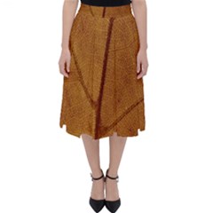 Leaf Fall Foliage Nature Orange Classic Midi Skirt