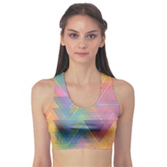 Triangle Pattern Mosaic Shape Sports Bra