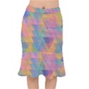 Triangle Pattern Mosaic Shape Mermaid Skirt View1