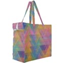 Triangle Pattern Mosaic Shape Canvas Travel Bag View3