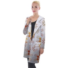 Wallpaper Pattern Abstract Hooded Pocket Cardigan