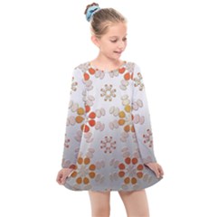 Wallpaper Pattern Abstract Kids  Long Sleeve Dress