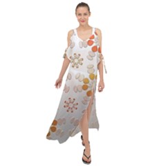 Wallpaper Pattern Abstract Maxi Chiffon Cover Up Dress