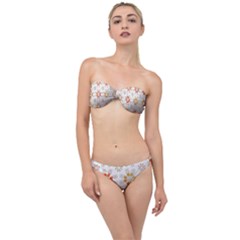 Wallpaper Pattern Abstract Classic Bandeau Bikini Set