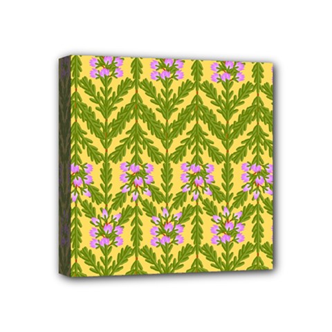 Texture Heather Nature Mini Canvas 4  X 4  (stretched) by Pakrebo