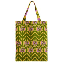 Texture Heather Nature Zipper Classic Tote Bag by Pakrebo