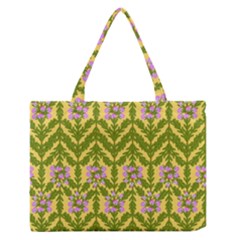 Texture Heather Nature Zipper Medium Tote Bag by Pakrebo