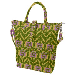 Texture Heather Nature Buckle Top Tote Bag