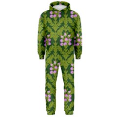 Pattern Nature Texture Heather Hooded Jumpsuit (men)  by Pakrebo