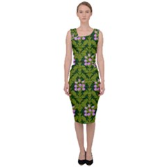 Pattern Nature Texture Heather Sleeveless Pencil Dress