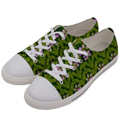 Pattern Nature Texture Heather Women s Low Top Canvas Sneakers by Pakrebo